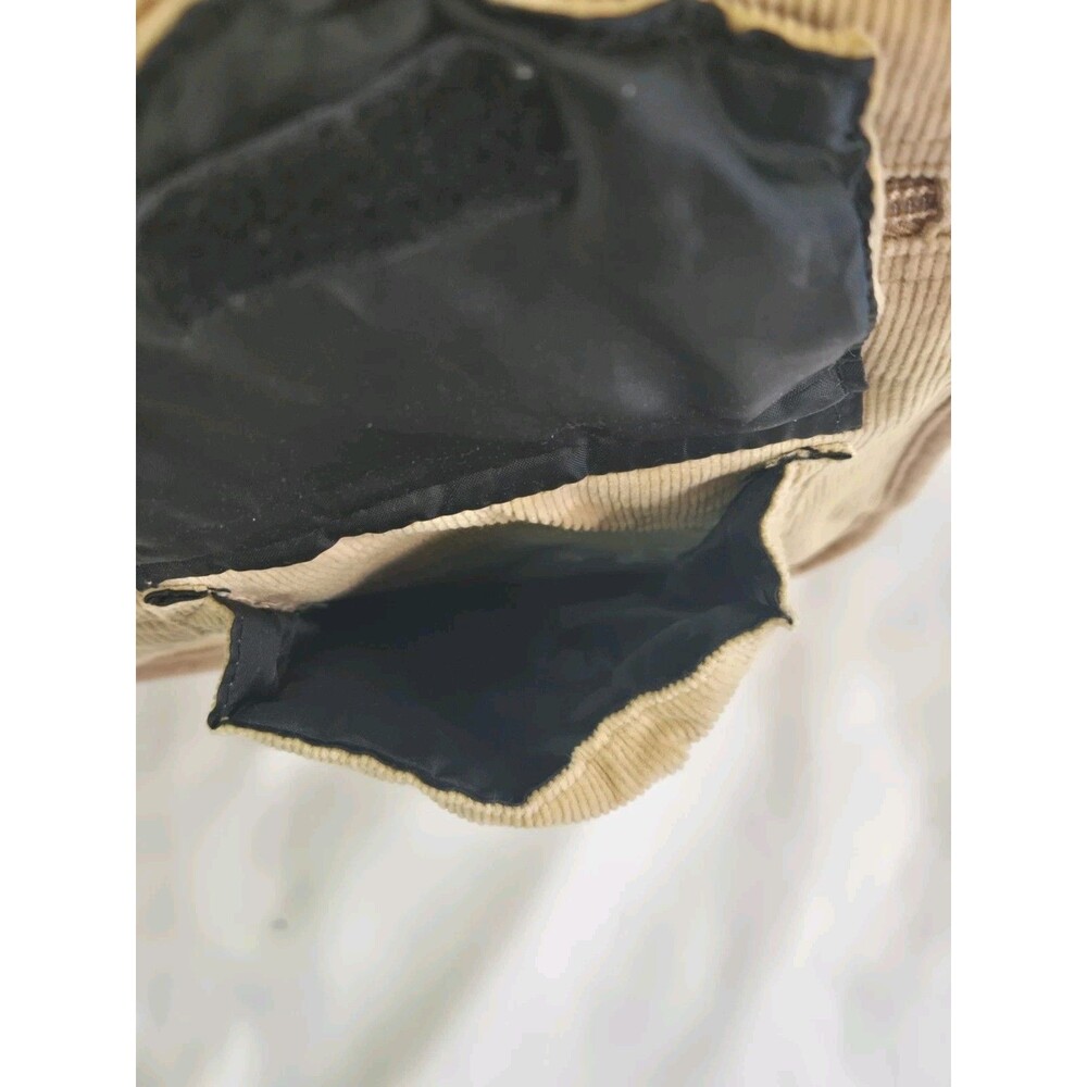Mudd Vintage Denim Messenger Bag 00s Y2K Beige Floral Embroidered Crossbody - Picture 7 of 16